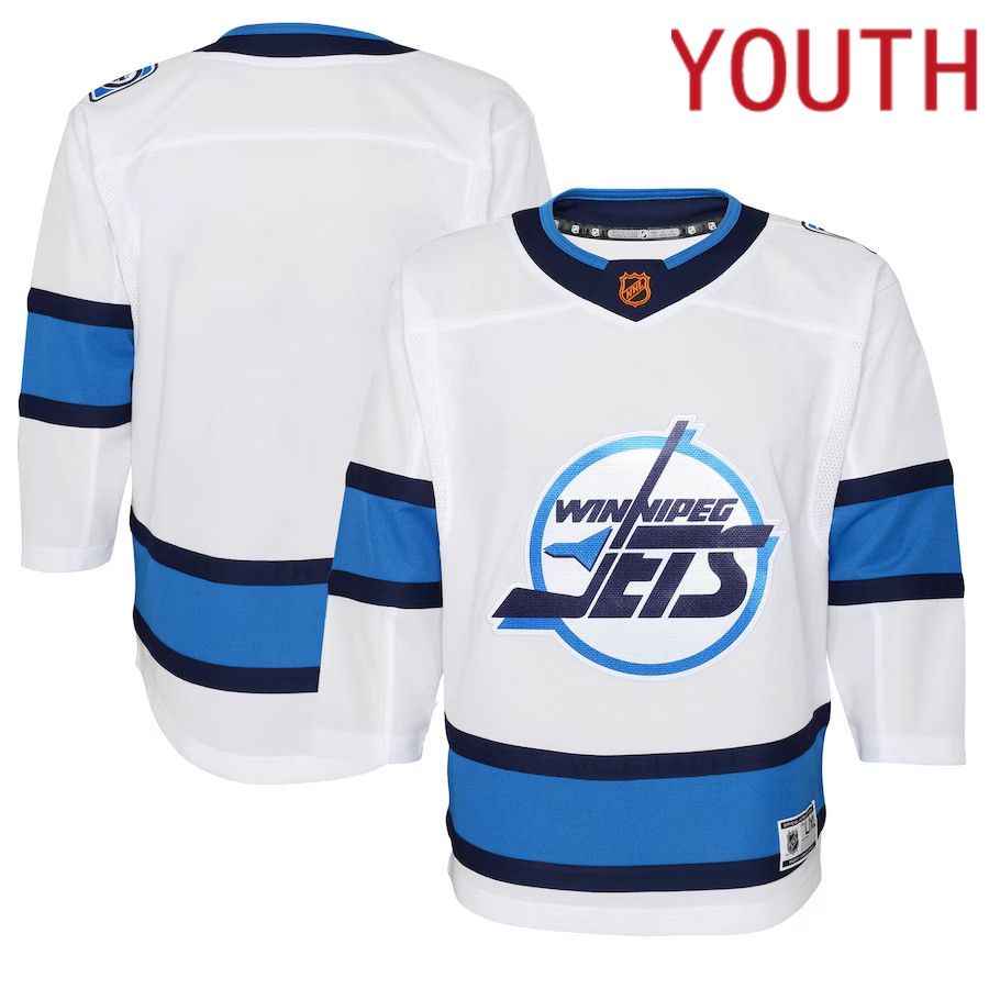 Youth Winnipeg Jets White Special Edition Premier Blank NHL Jersey->women nhl jersey->Women Jersey